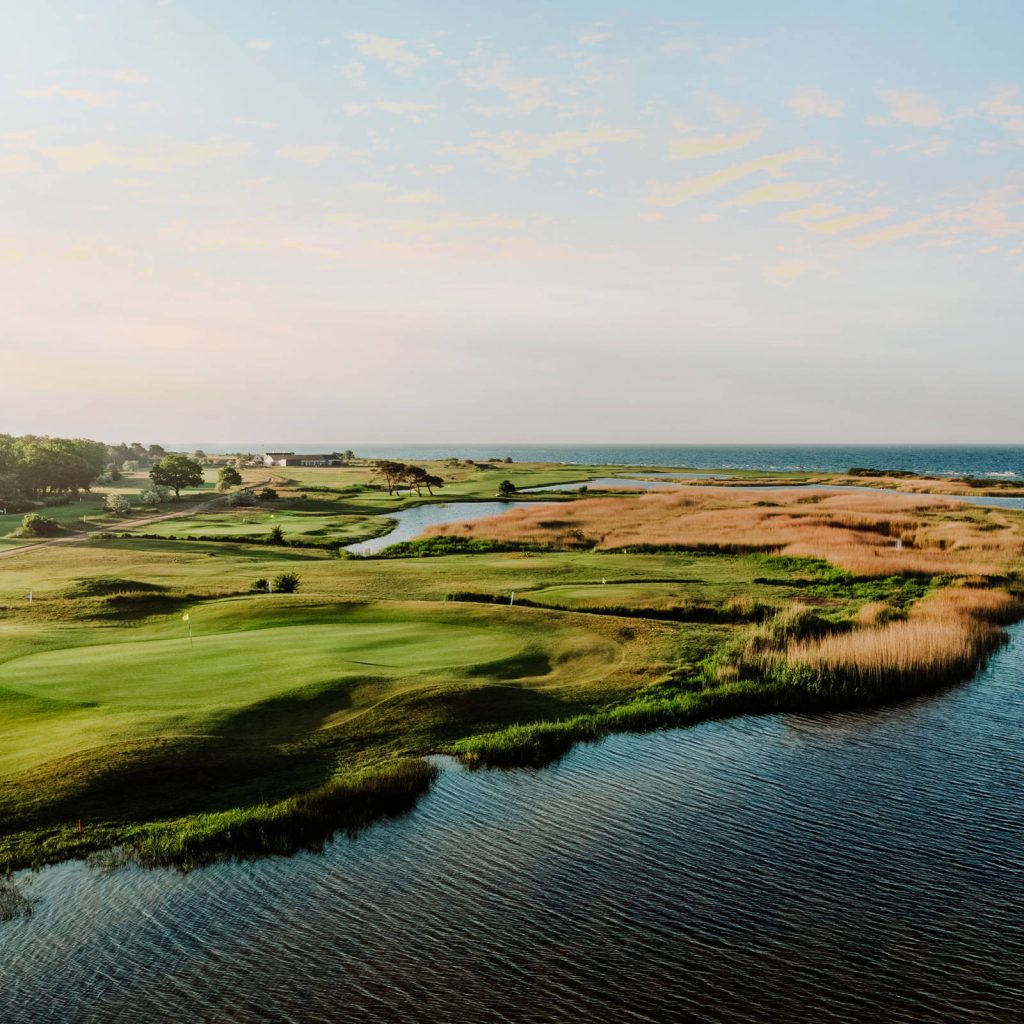 Seaside golf course near Höllviken, South Sweden located close to the villa